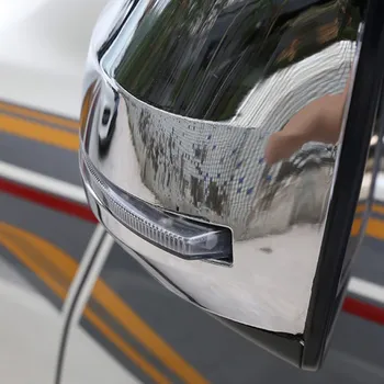 1 чифт Хромированных Струящихся Led Странични Огледала за Обратно виждане, Капак, Огледала в събирането за Toyota Land Cruiser LC200 FJ200 2008-2019