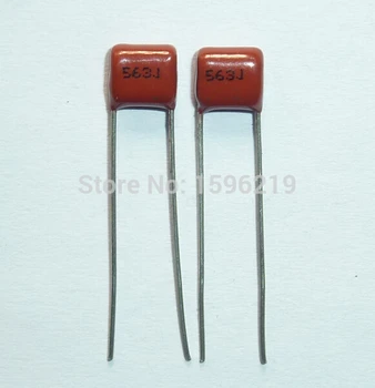 100шт кондензатор CBB 563 100V 563J 0,056 icf 56nF P5 CL21, кондензатор от металлизированной на полипропиленова тъкан