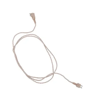 2-пинов кабел на слуховия апарат, материал PVC, устойчиви на висока температура, идеален заместител на кабела на слуховия апарат, за 2-жильных слушалки