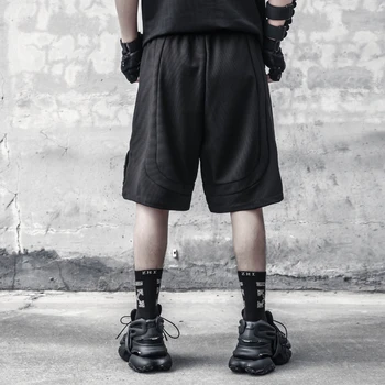 AOGZ Хип-Хоп Карго Къси Панталони за Мъже, Градинска Облекло Harajuku Панталони с Дължина до Коляното Свободни Ежедневни Панталони, Спортни Баскетболни Шорти Панталони Памук