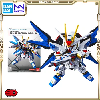 Bandai Original SD Gundam EX Standard Strike Freedom Gundam Gunpla Model Kit за Сглобяване