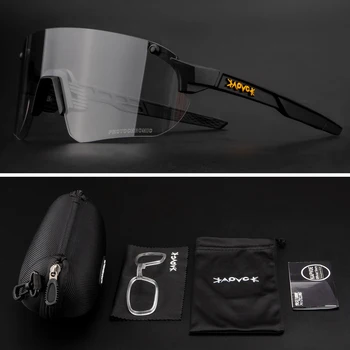 Kapove Велосипедни очила Фотохроматические с 1 леща UV400 Мъжки външни велосипедни очила очила за планинско колоездене колоездене, Спортни слънчеви очила