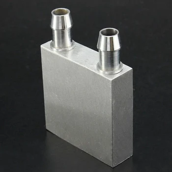 Алуминиев блок за водно охлаждане 40x40x12 мм, охладител за радиатора на процесора на компютъра