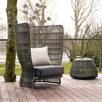 Градинска мебел от ратан, водоустойчив слънцезащитен диван, комбинирана мебел за почивка в двора