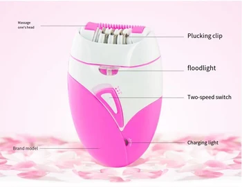 Електрически эпилятор USB акумулаторна женска самобръсначка е на разположение цялото тяло безболезнена машина за епилация за жени с високо качество