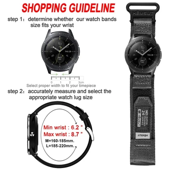Каишка за часовник HEMSUT, найлонов спортен каишка за Samsung Galaxy, каишки за часовници за мъже, быстросъемный, быстросохнущий, 20 мм, 22 мм