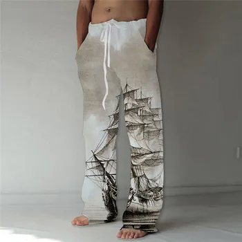Панталони Y2k Плоски Разкроена Панталони Обикновените Гуандун Drawstring Ежедневни Панталони, Спортни Панталони-Евтина Цена