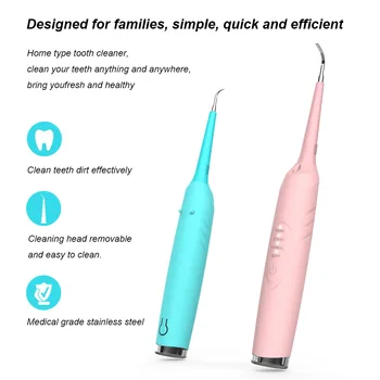 Преносими електрически звук стоматологичен скалер за зъби 3 режима, домашен иригатор за устната кухина, средство за премахване на зъбен камък, препарат за хигиена на устната кухина, пречистване на