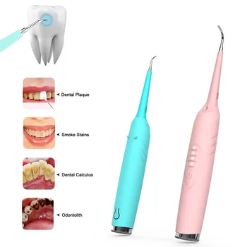 Преносими електрически звук стоматологичен скалер за зъби 3 режима, домашен иригатор за устната кухина, средство за премахване на зъбен камък, препарат за хигиена на устната кухина, пречистване на