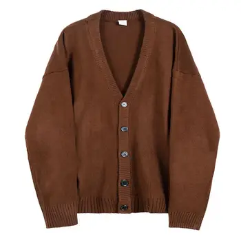 Пуловер палто стилен ветрозащитный сгъсти за посещения вязаный жилетка вязаное палто