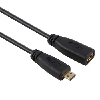 Съвместим с Micro HDMI за мъже и жени, удължена линия HDMI, съвместима с мобилни телефони D/ M-D / F МОТО